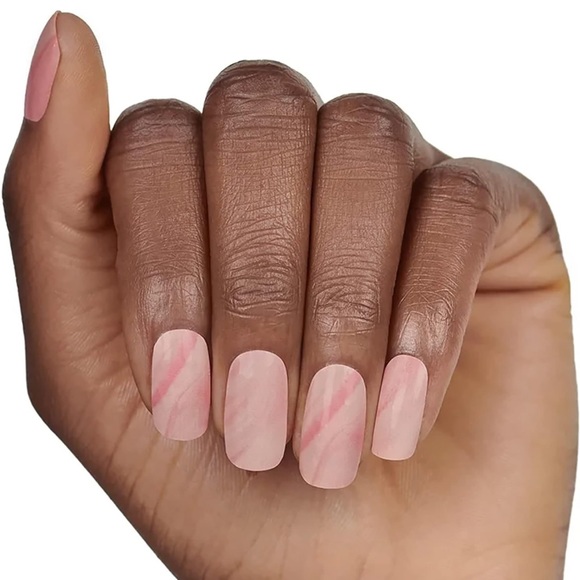 *Retired* Color Street: Pebble Rebel | Marble Pastel Pink Spring Swirl Peach - Picture 7 of 10